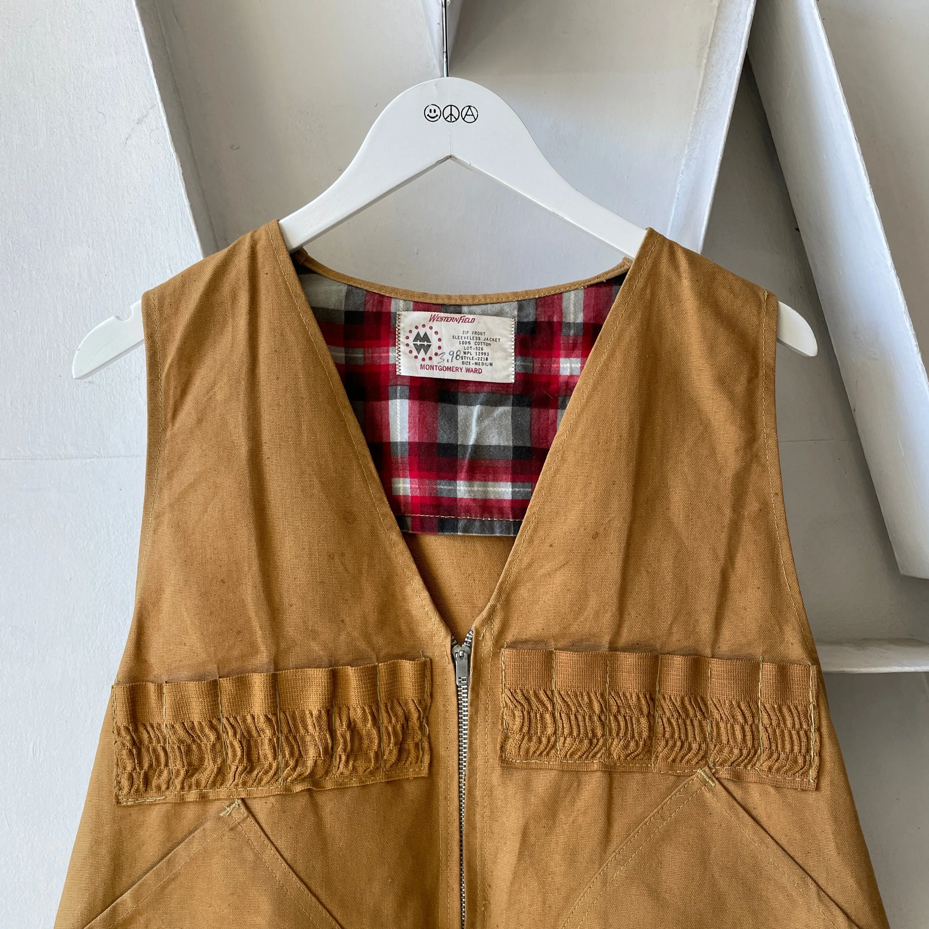 60’s Montgomery Ward Hunting Vest - Medium