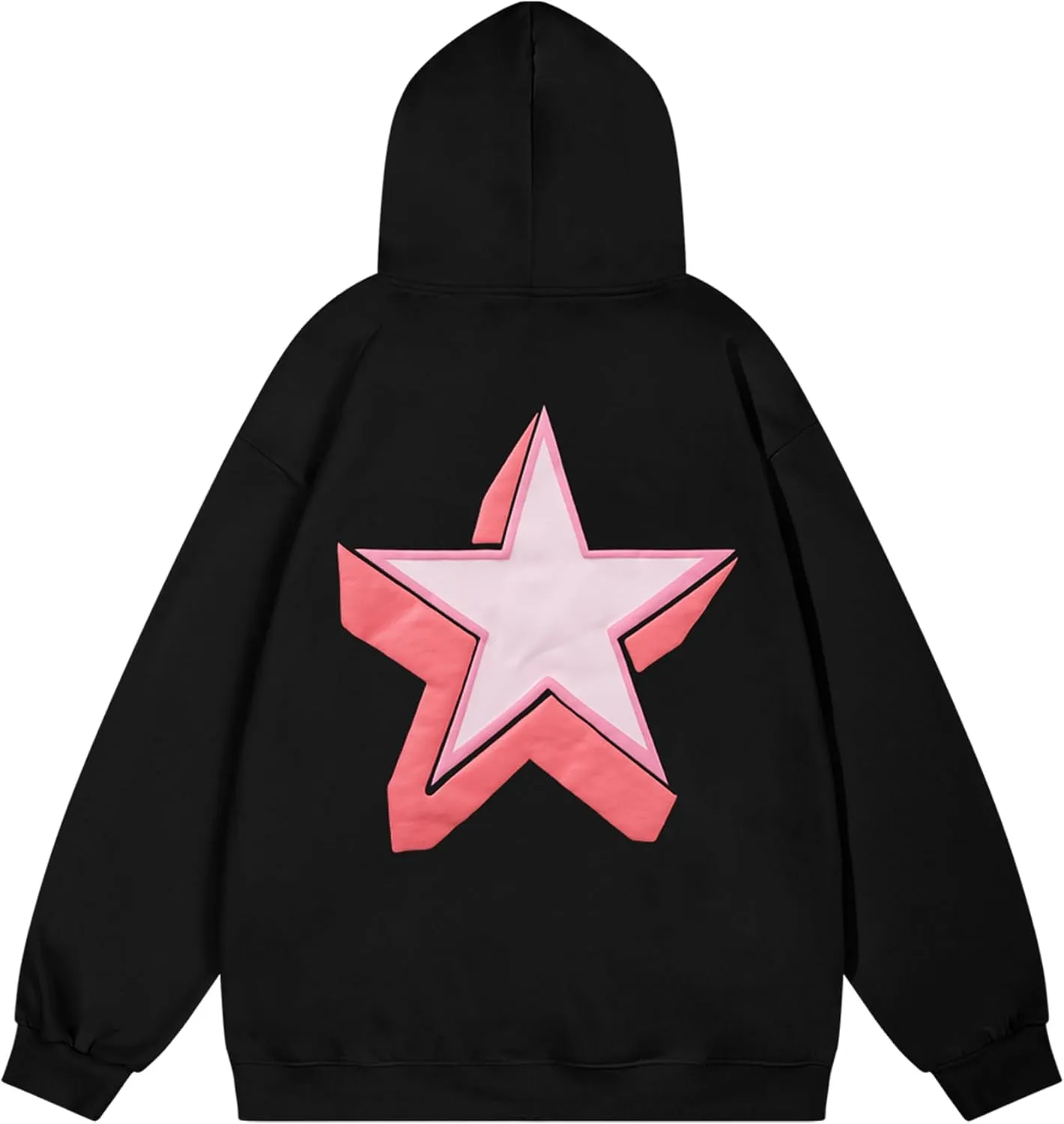 Aelfric Eden Womens Oversized Star Graphic Hoodies Fashion Long Sleeve Hoodie Pullover Hooded Sweatshirt Unisex