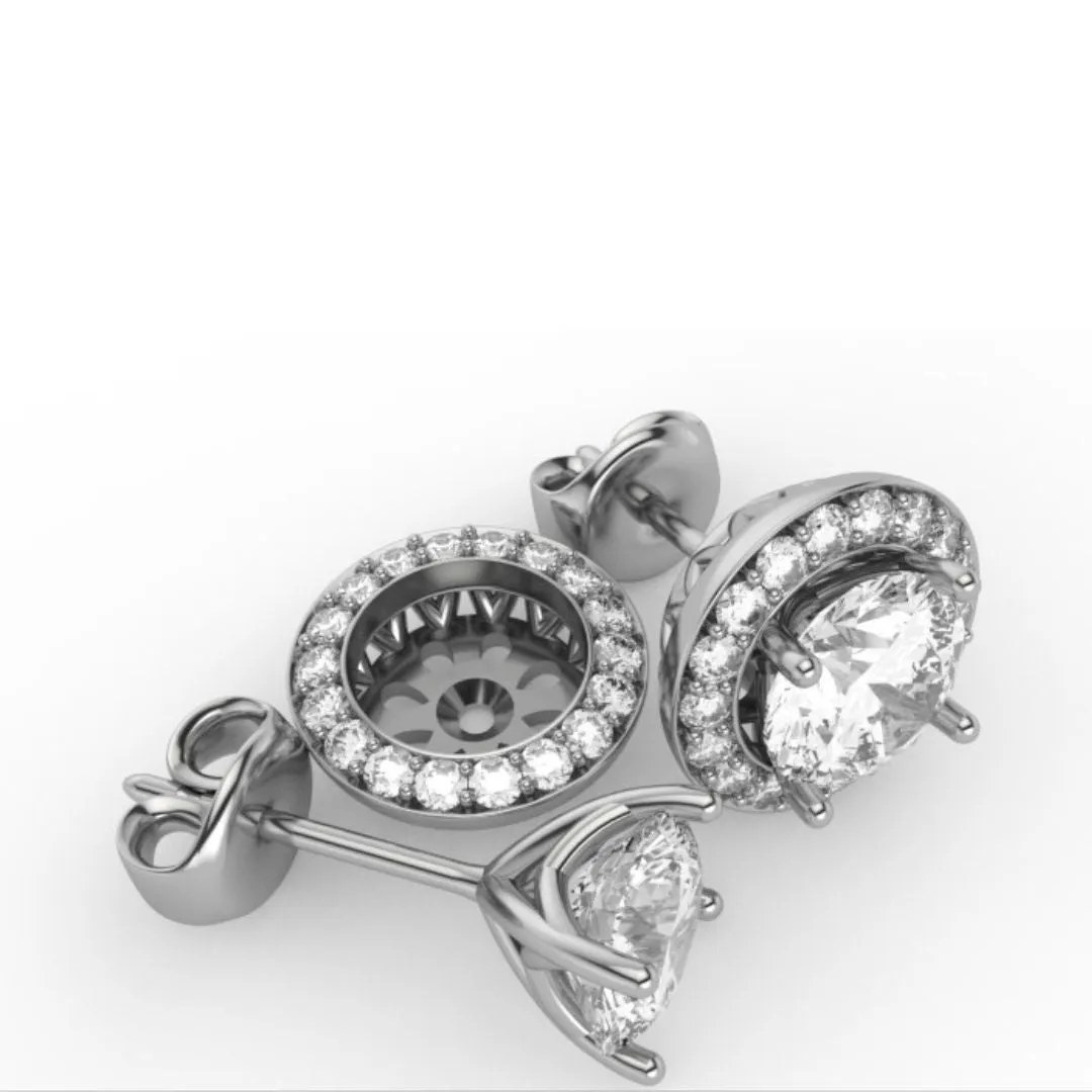 Alchemy 9ct Gold 0.5ct Lab Grown Diamond Stud & Jacket