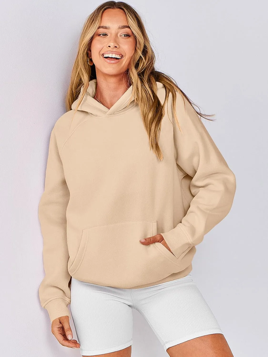 ANRABESS Women Hoodies Oversized Fleece Long Sleeve Comfy Casual Basic Pullover Sweatshirts 2025 Fall Outfits Y2K Clothes
