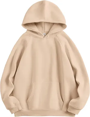 ANRABESS Women Hoodies Oversized Fleece Long Sleeve Comfy Casual Basic Pullover Sweatshirts 2025 Fall Outfits Y2K Clothes