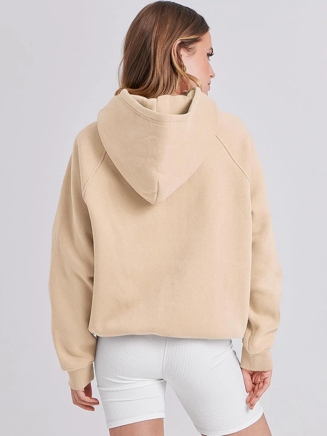 ANRABESS Women Hoodies Oversized Fleece Long Sleeve Comfy Casual Basic Pullover Sweatshirts 2025 Fall Outfits Y2K Clothes