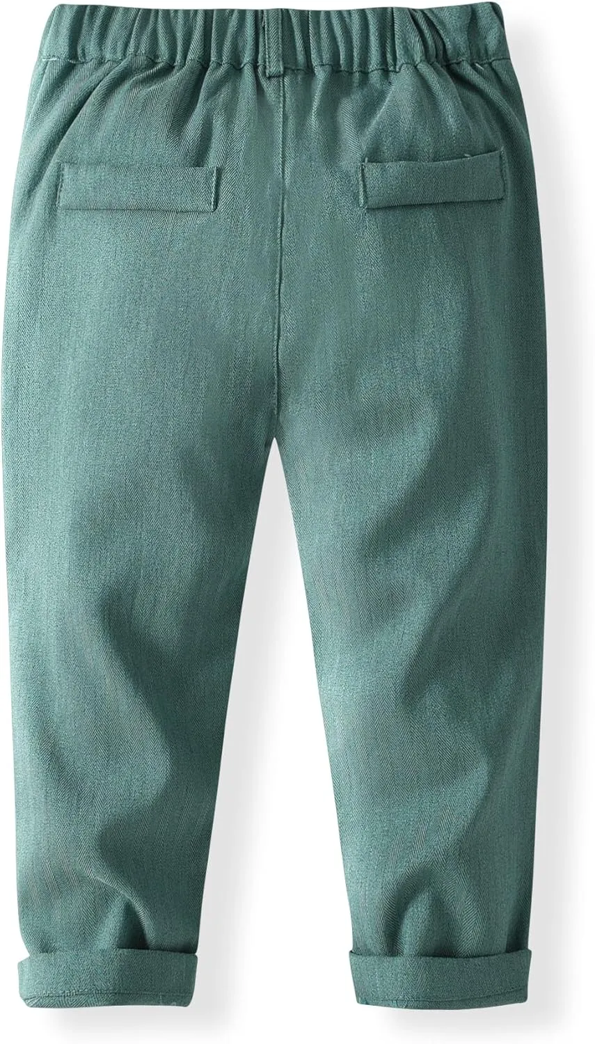 Baby Boys' 4-Piece Set with Dress Shirt, Vest, Pants, and Tie