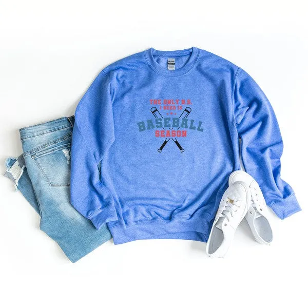 Baseball Season Bats Graphic Sweatshirt