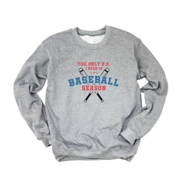 Baseball Season Bats Graphic Sweatshirt