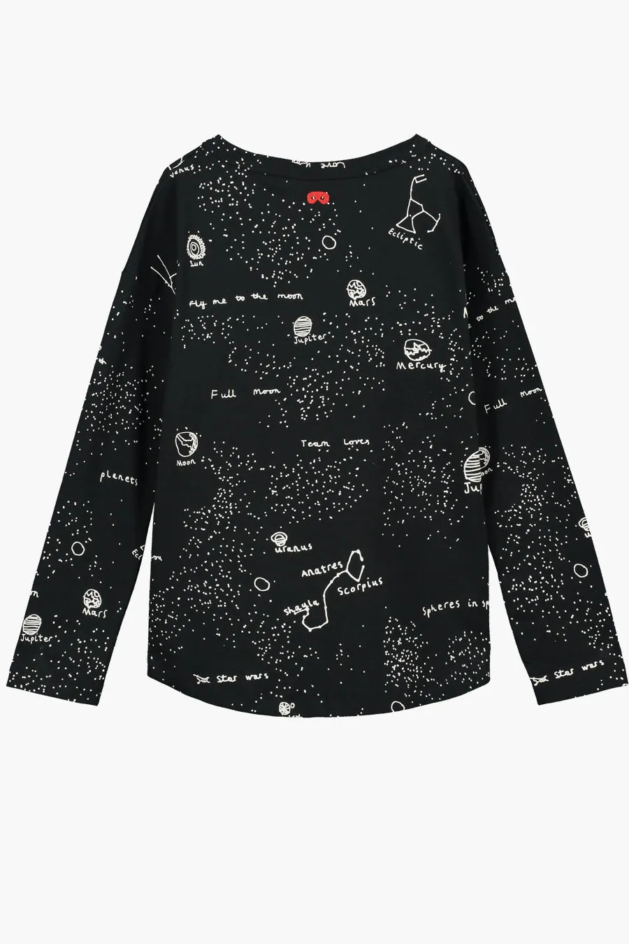 Beau Loves Black Galaxy Button Kids T-Shirt