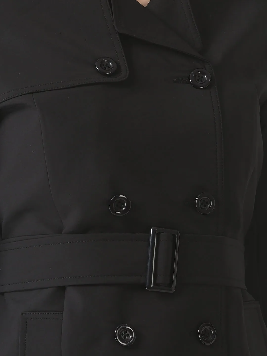 Black Belted Pea Coat