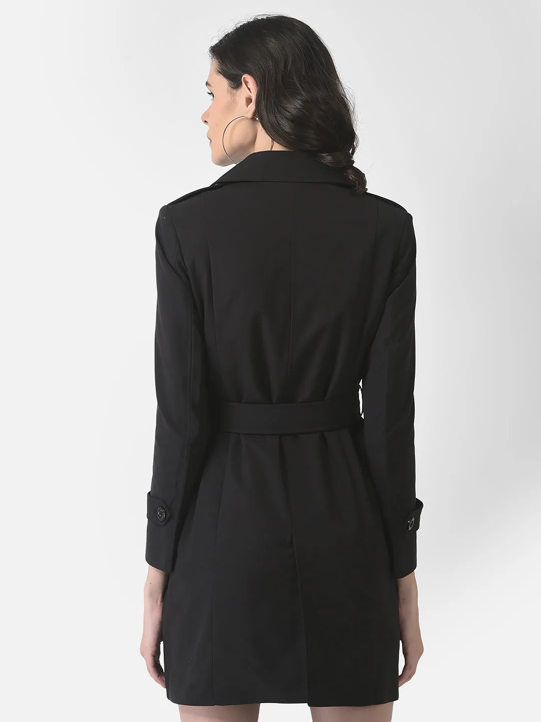 Black Belted Pea Coat