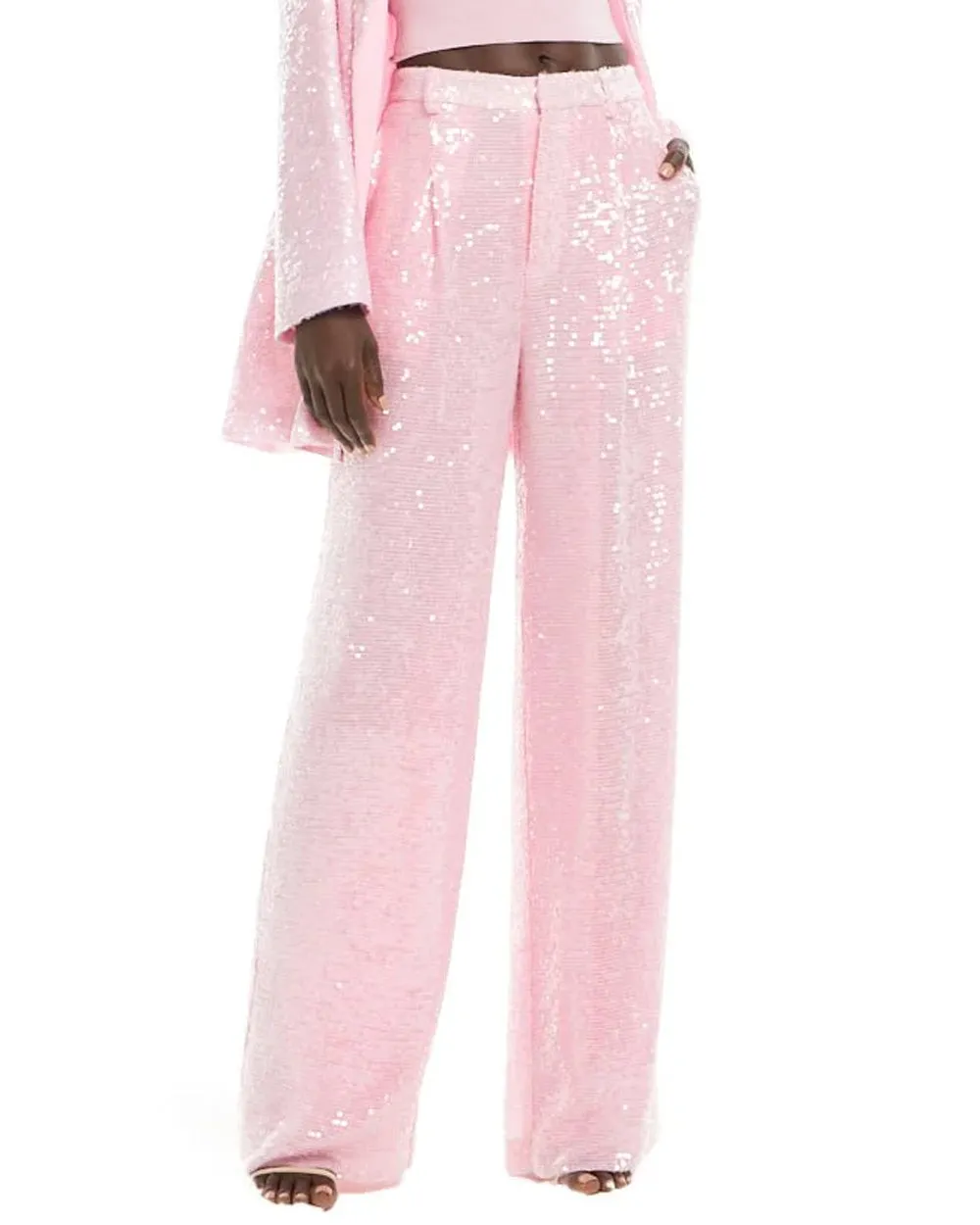 Blossom Sequin Relaxed Pleat Pant