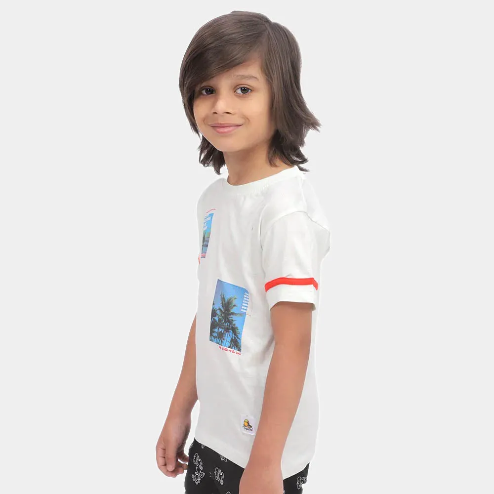 Boys T-Shirt H/S New Day - Aqua Glass