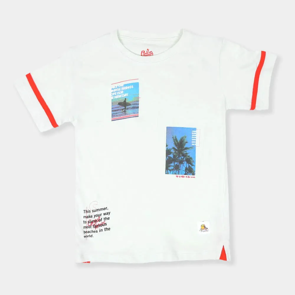 Boys T-Shirt H/S New Day - Aqua Glass