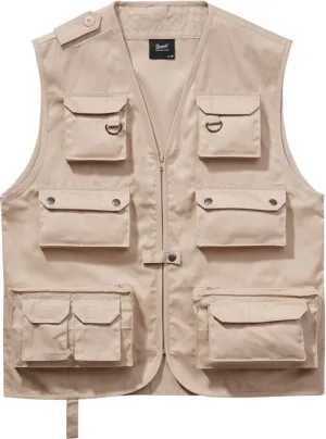 Brandit Hunting Plunge Vest, Beige