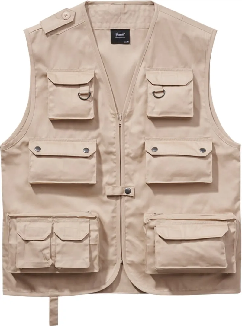 Brandit Hunting Plunge Vest, Beige