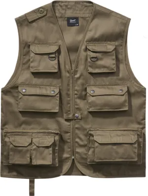 Brandit Hunting Plunge Vest, Olive