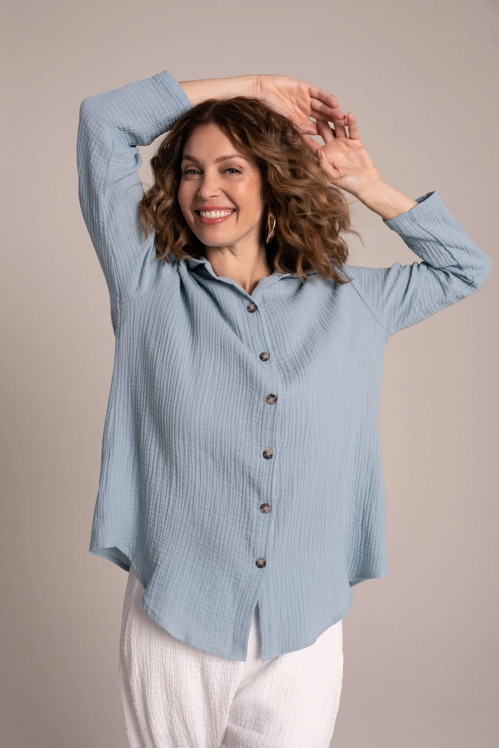 Breeze Easy Shirt | Stone Blue