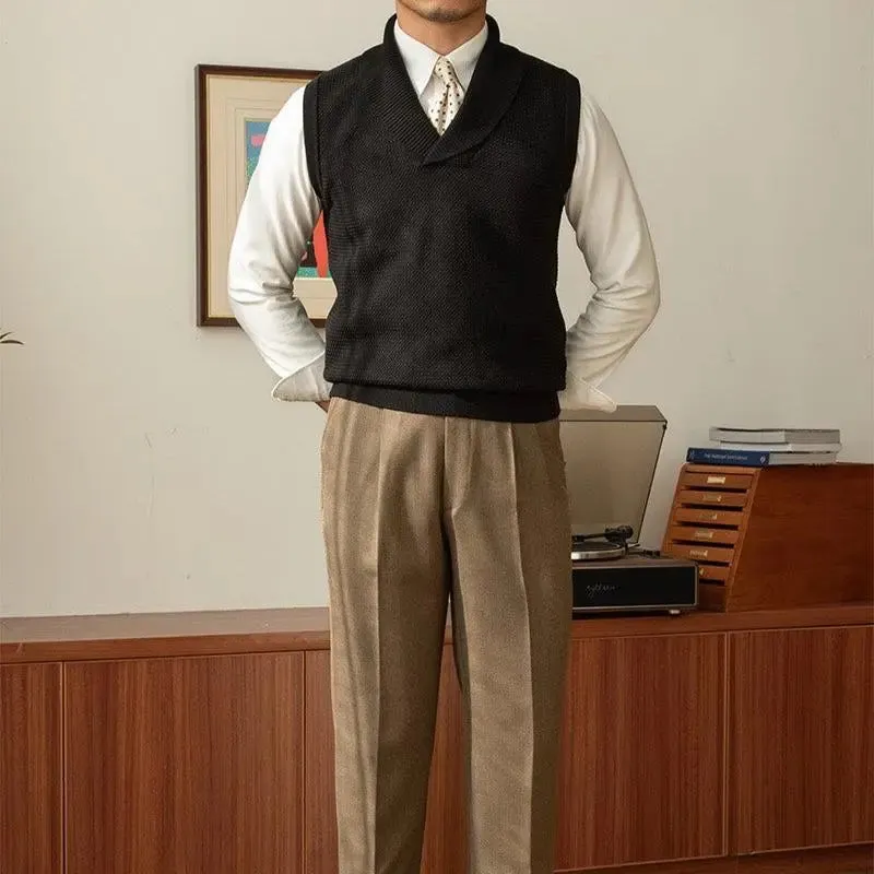 British Knit Vest Waistcoat - Cross & Crown