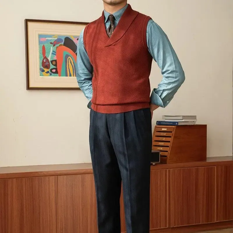 British Knit Vest Waistcoat - Cross & Crown