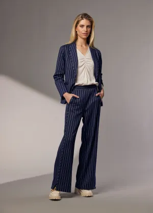 Capone Tailored Jacket | Navy Stripe