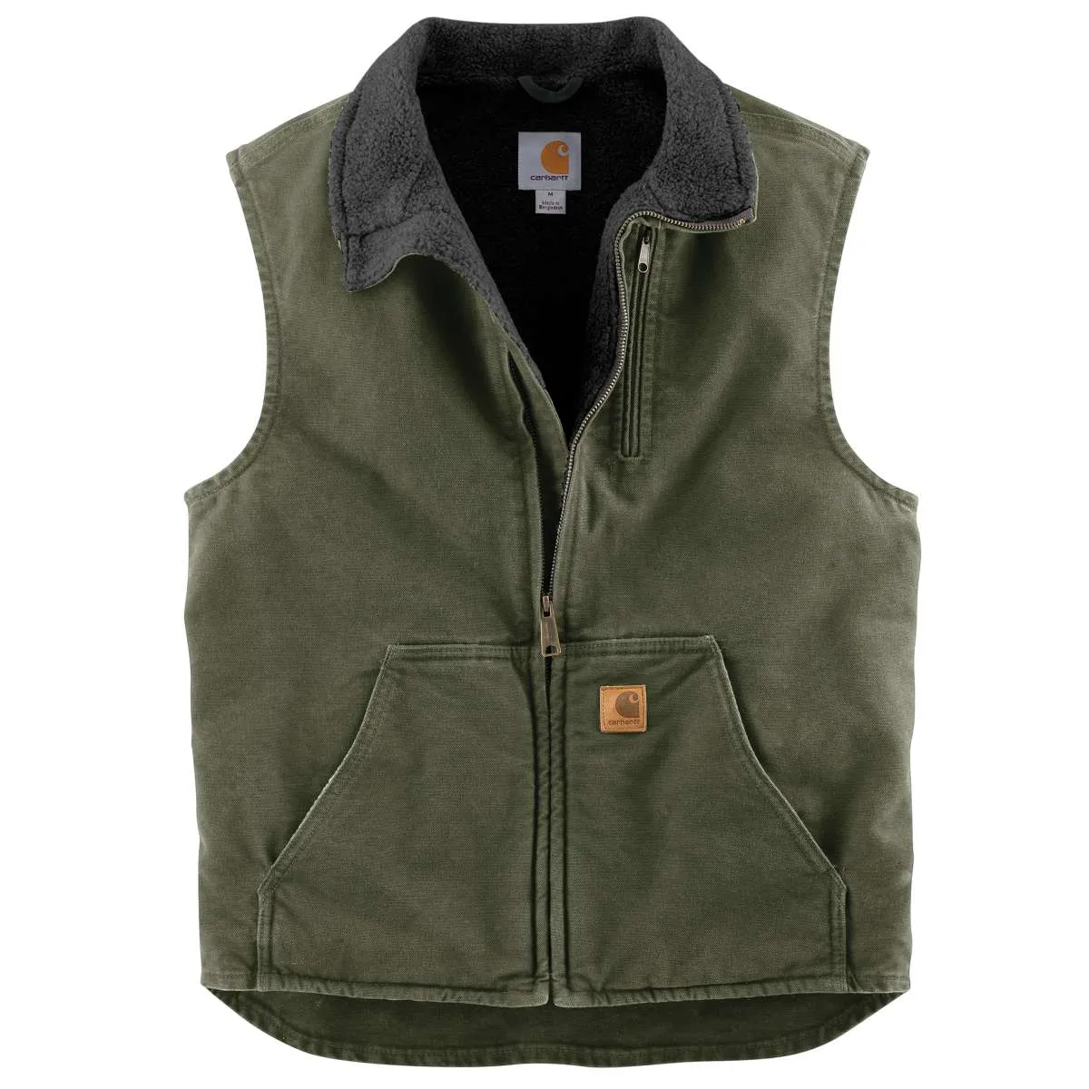 Carhartt Men's Moss/Black Mock Neck Vest