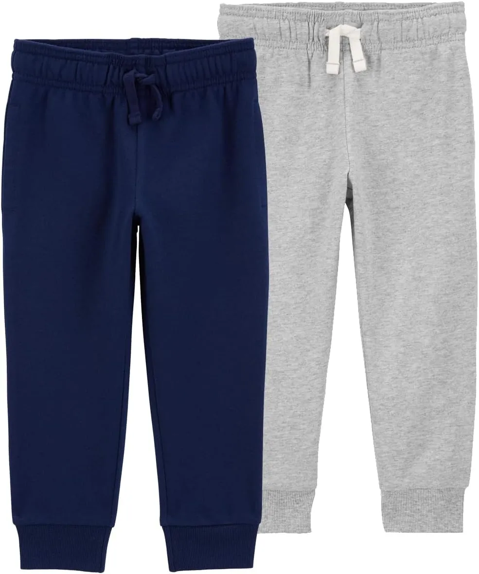 Carter's Toddler Boys 2 Pack French Terry Active Joggers/Pants