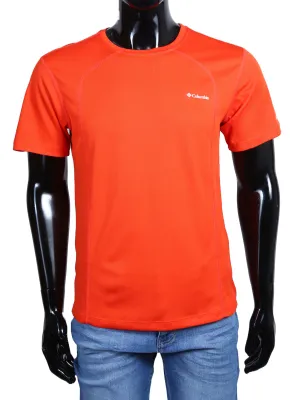 Columbia Mens S/S R-N Dry Fit T-Shits (Red)