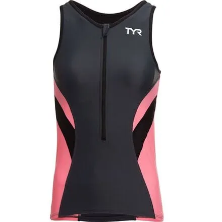 Competitor Women's Triathlon Jersey TYR, grey/pink