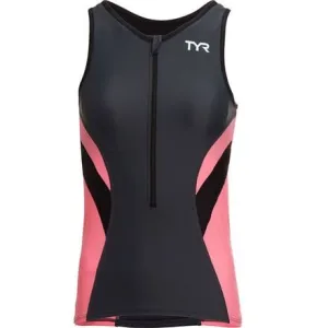 Competitor Women's Triathlon Jersey TYR, grey/pink