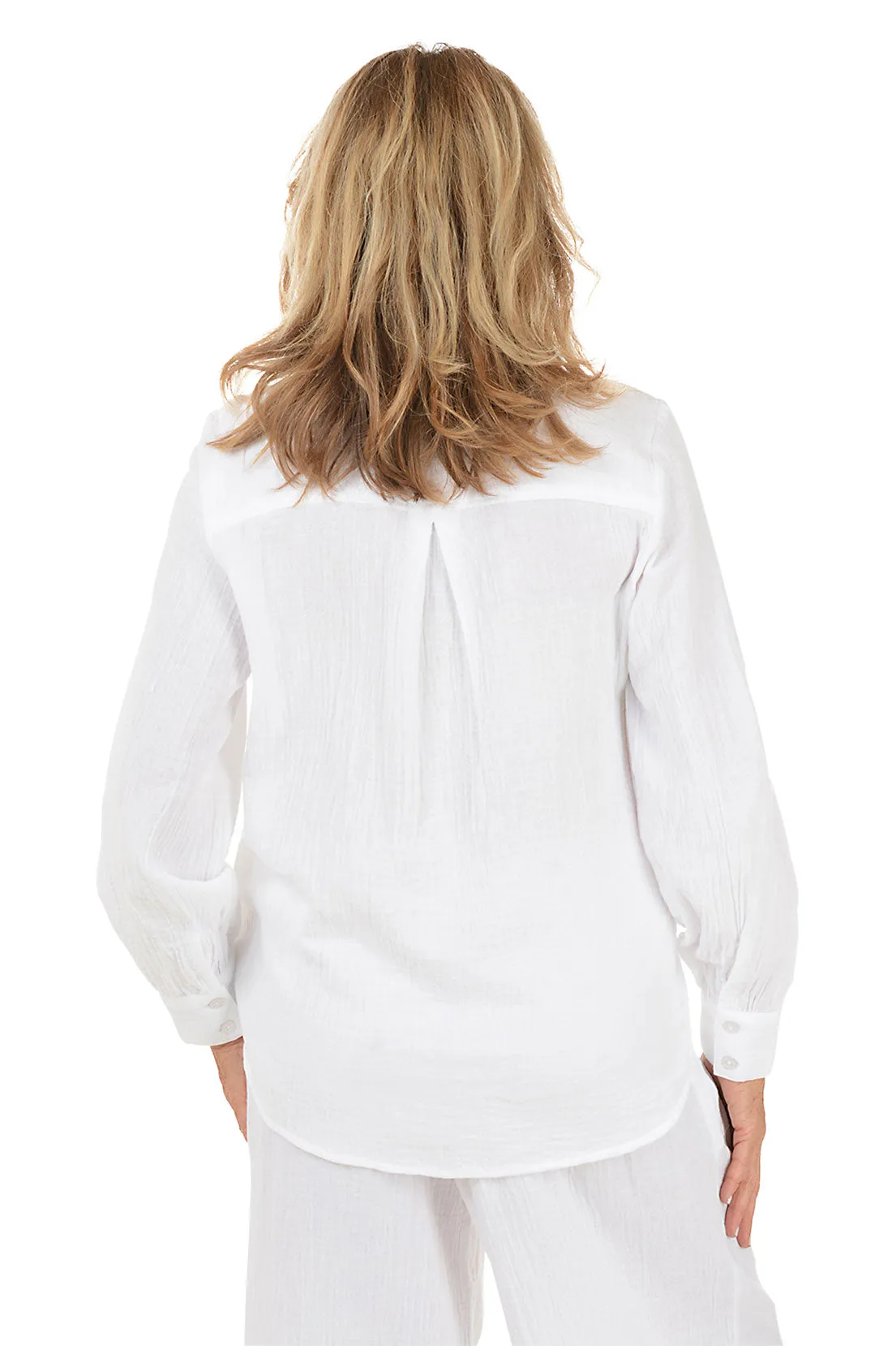 Cotton Gauze Long Sleeve Shirt