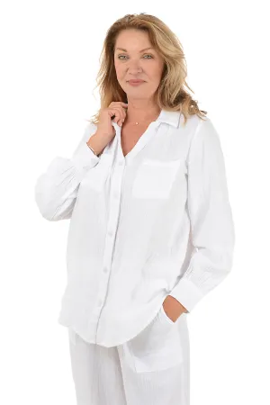 Cotton Gauze Long Sleeve Shirt