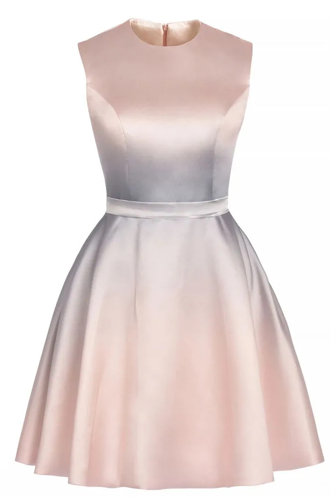 Crew Neck Sleeveless Gradient Aline Short Party Dress Daily Casual Dress