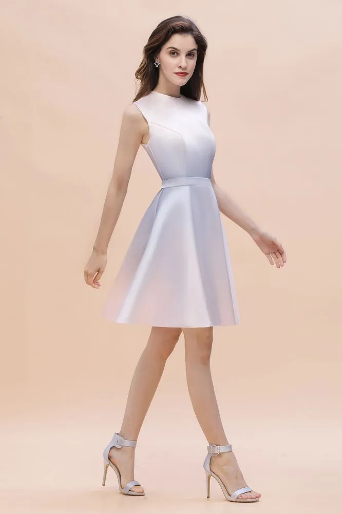 Crew Neck Sleeveless Gradient Aline Short Party Dress Daily Casual Dress