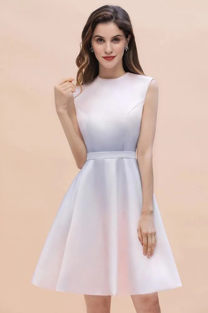 Crew Neck Sleeveless Gradient Aline Short Party Dress Daily Casual Dress