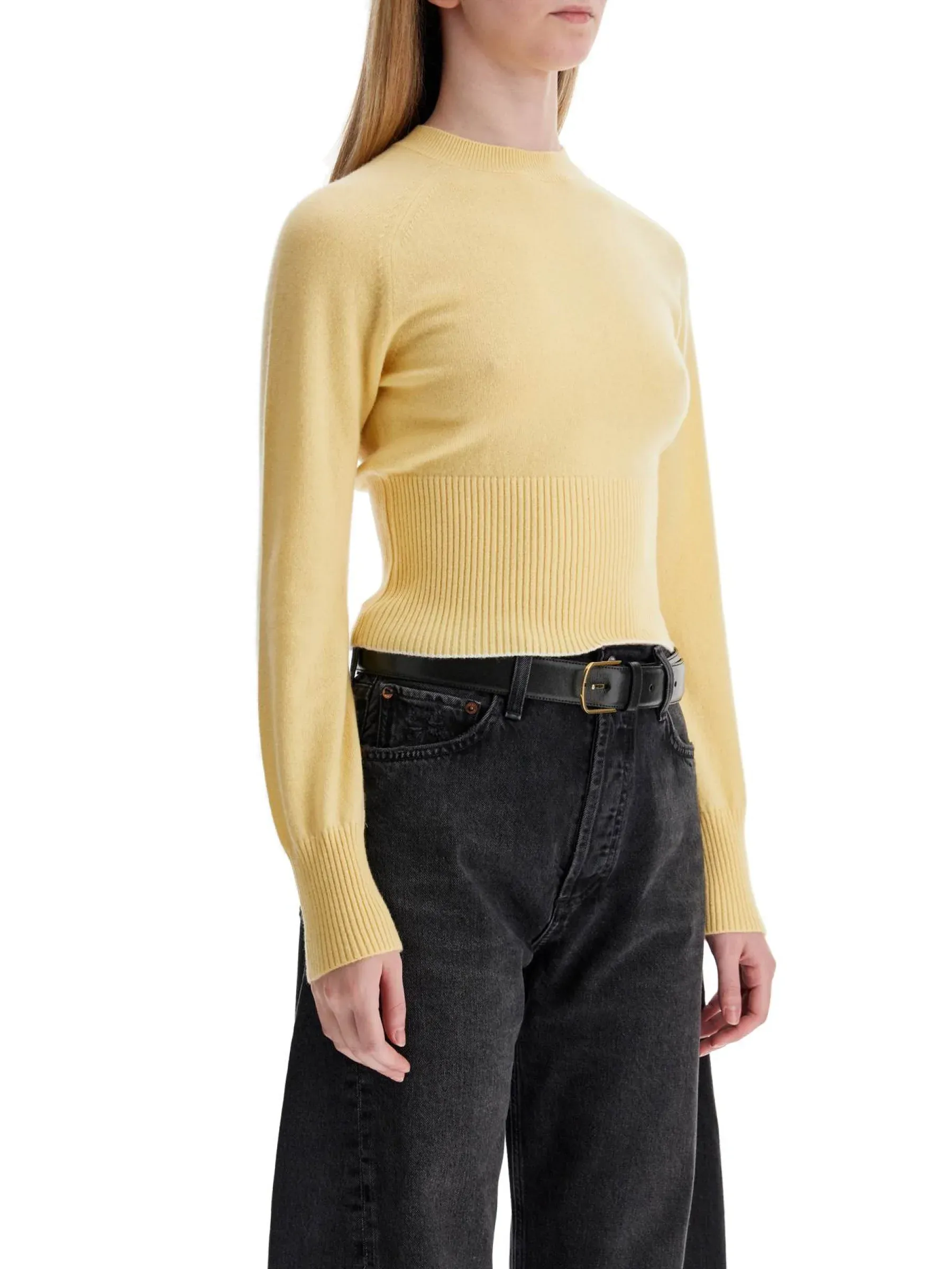 Cropped Knit Sweater