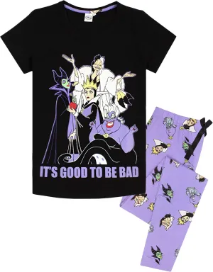 Disney Villains Pajamas Womens Lounge-pants & T-Shirt Pjs Set