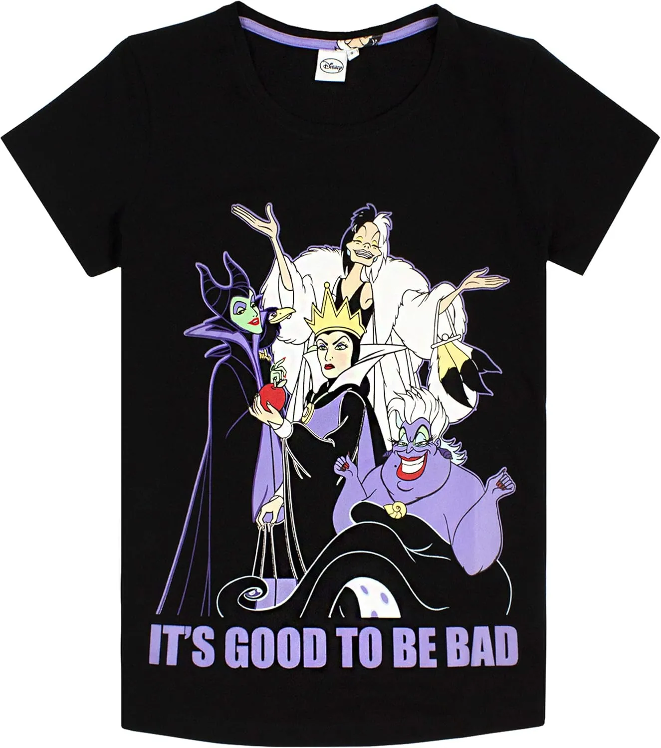 Disney Villains Pajamas Womens Lounge-pants & T-Shirt Pjs Set