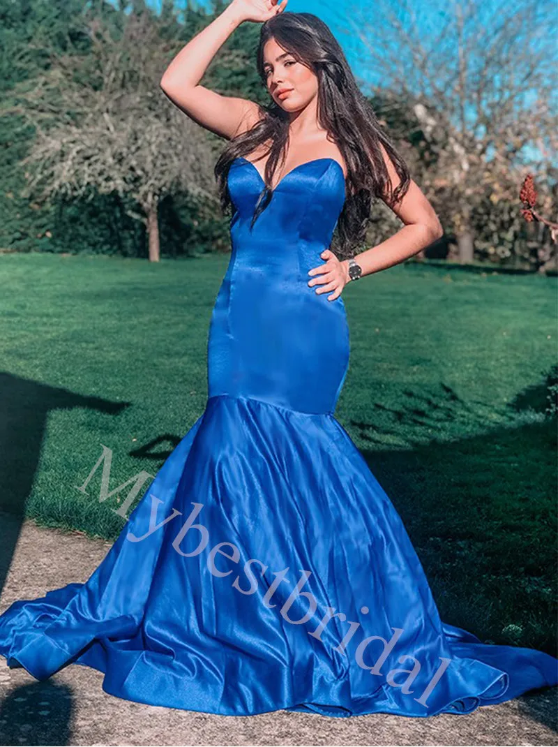 Elegant Sweetheart Sleeveless Mermaid Prom Dresses,PDS0924