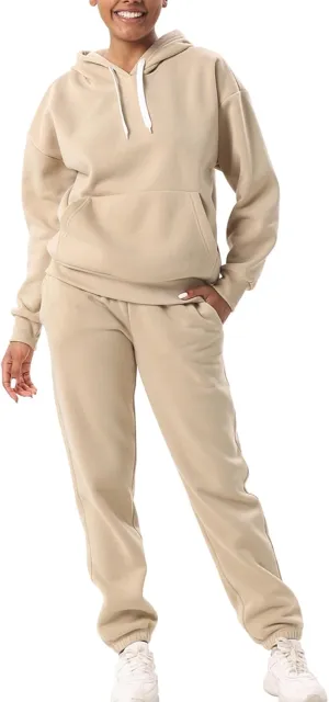 Facitisu 2 Piece Sets for Women Oversized Loungewear Womens sweat suit Hoodies and Sweatpants