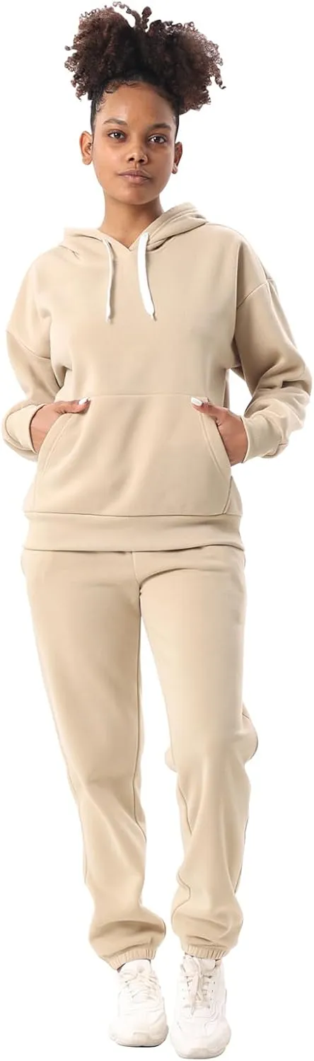 Facitisu 2 Piece Sets for Women Oversized Loungewear Womens sweat suit Hoodies and Sweatpants