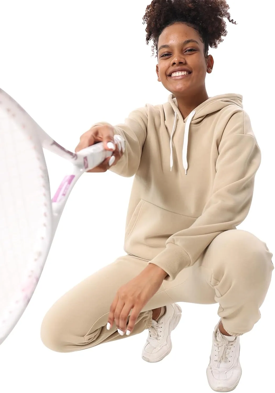 Facitisu 2 Piece Sets for Women Oversized Loungewear Womens sweat suit Hoodies and Sweatpants