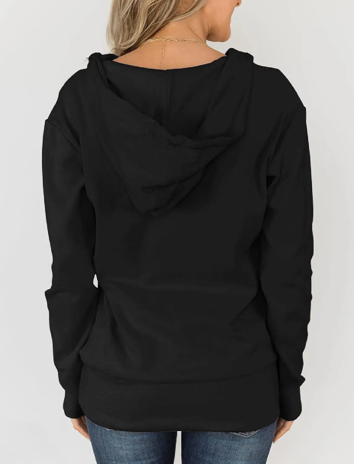 Fallorchid Womens Full-Zip Hoodies Casual Long Sleeve Sweatshirt with Pockets