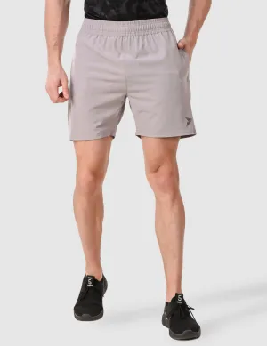 Fitinc Light Grey Shorts for Men with Zipper Pockets