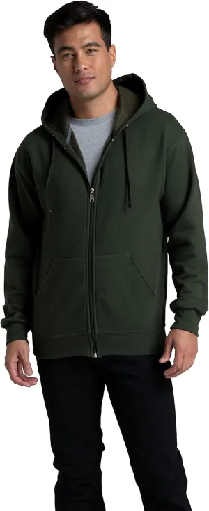 Fruit of the Loom Unisex Adult EverSoft Fleece Full Zip Hoodie Sweatshirt