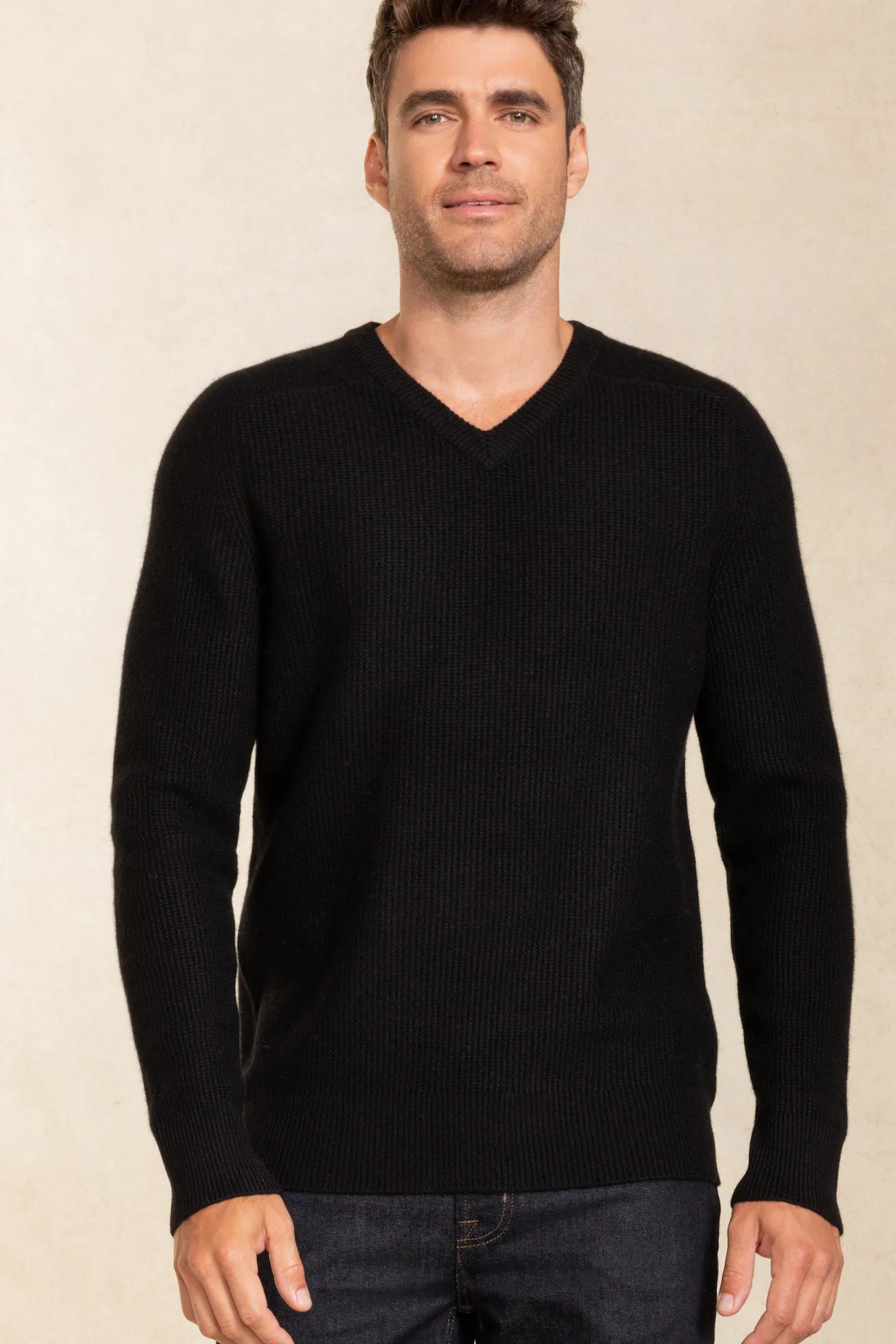 GREGORY V-NECK CASHMERE SWEATER