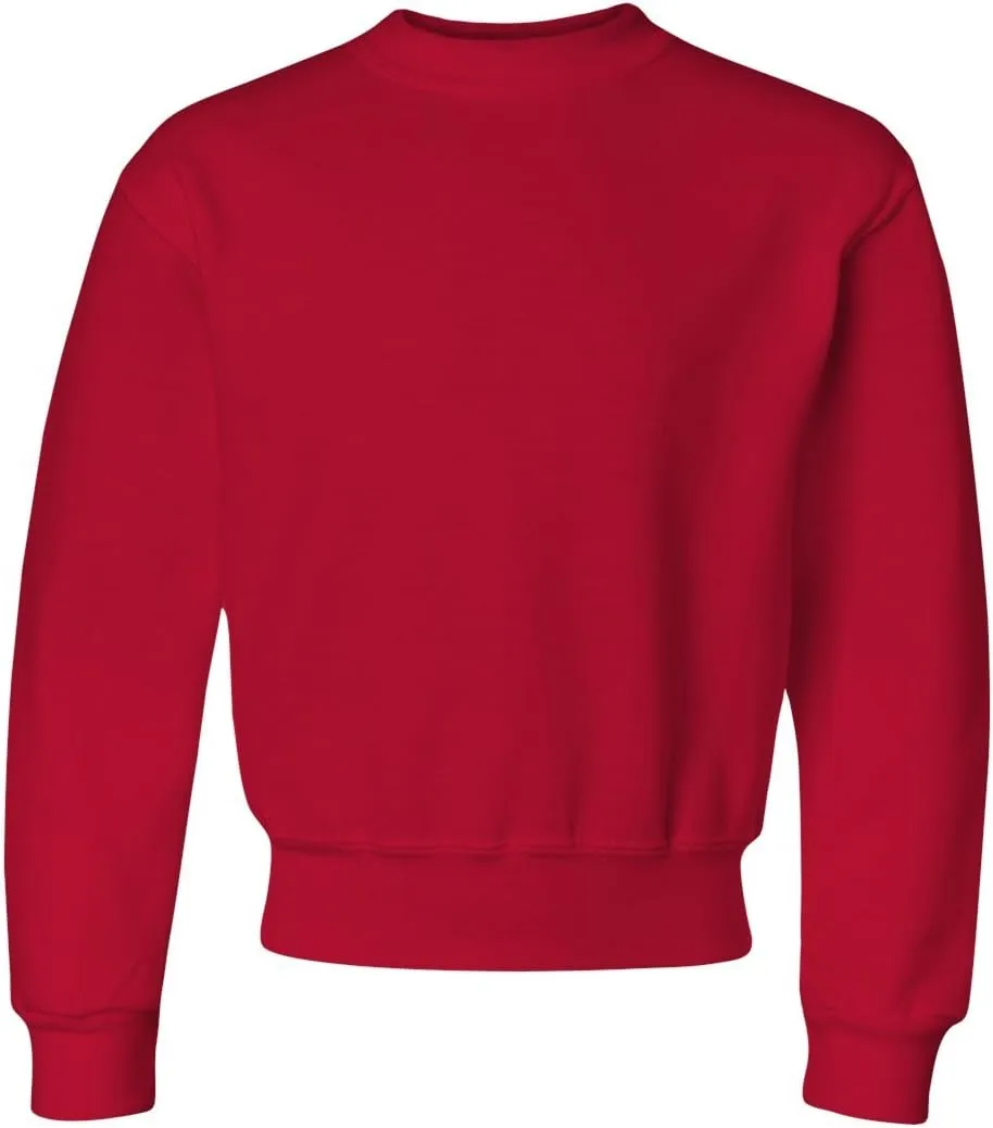 Jerzees boys Fleece Sweatshirts, Hoodies & Sweatpants Shirt, Sweatshirt - True Red, Medium US