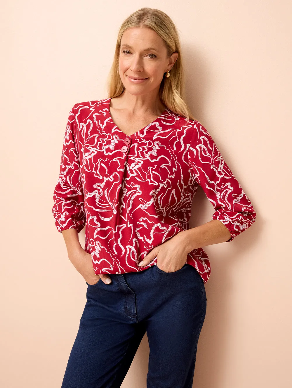 Joelle 3/4 Sleeve Shirt