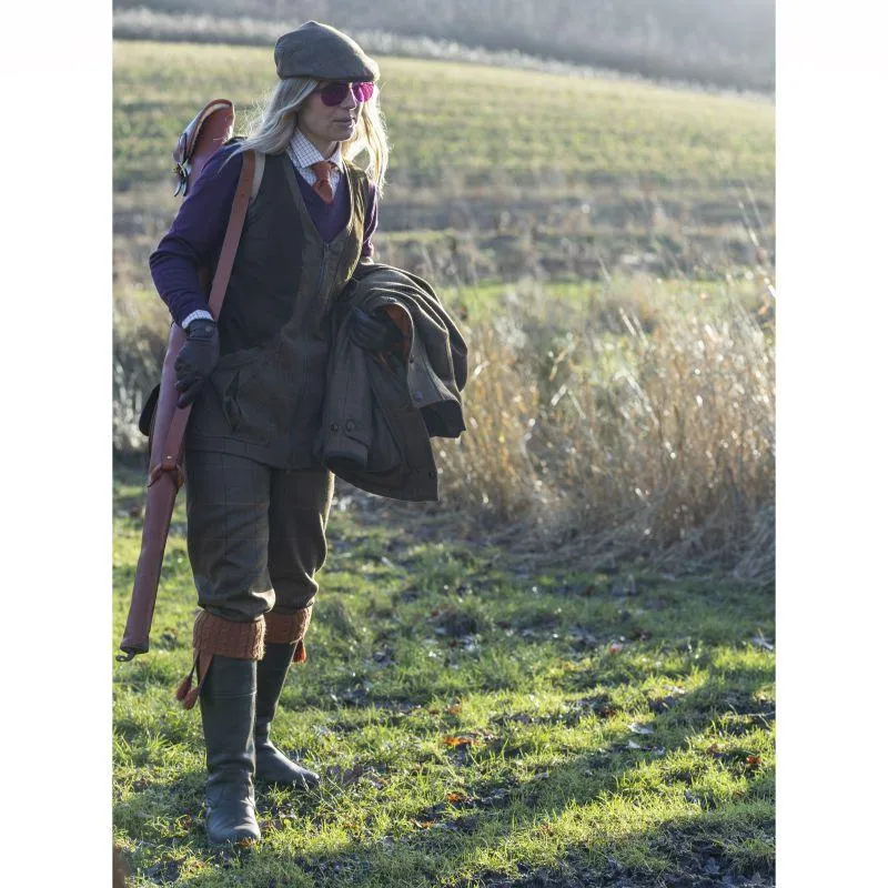 Laksen Fitted Zip Ladies Shooting Vest - Cara Tweed