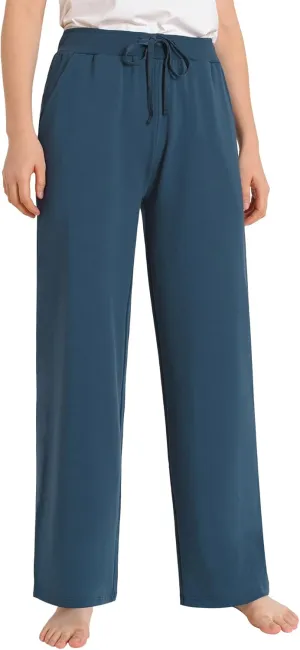Latuza Women's Comfy Cotton Wide Leg Lounge Pants Loose Fit