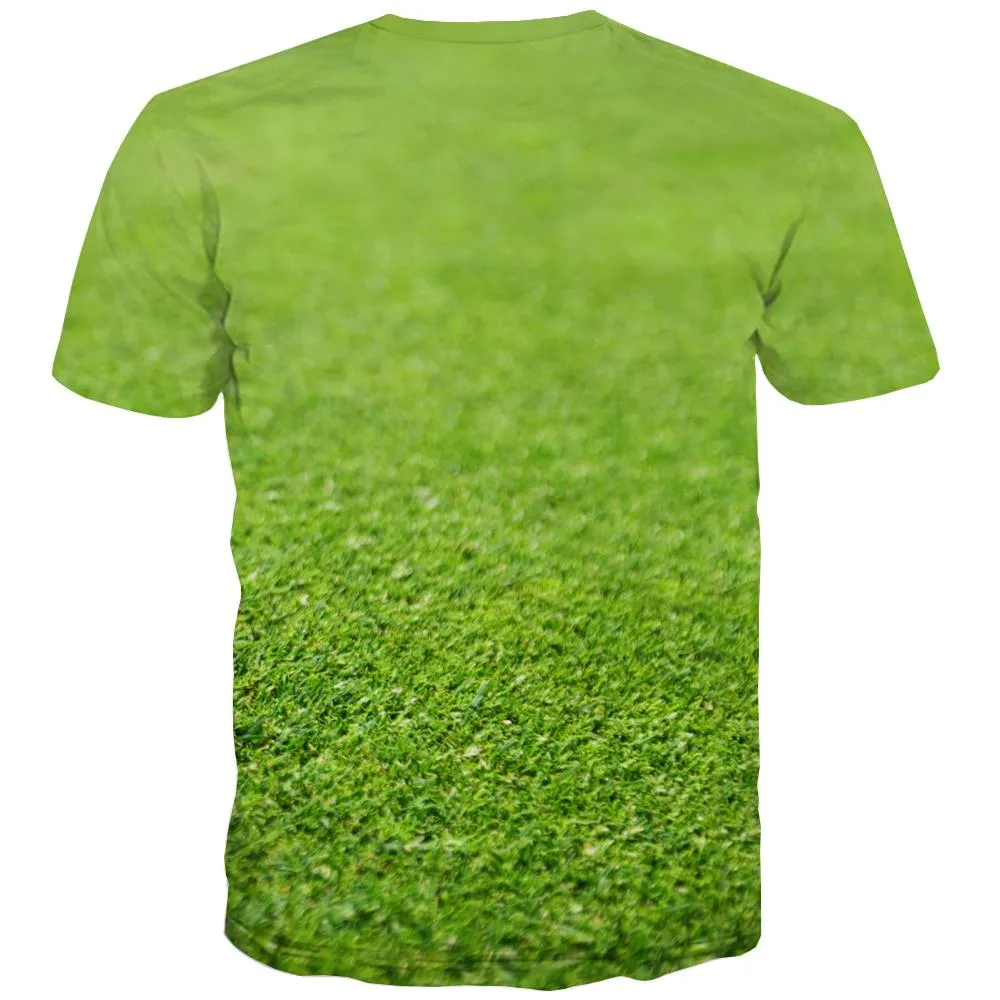 Lawn T-shirt Men Golf Tshirts Novelty Forest Tshirt Anime Natural Tshirt Printed Game T shirts Funny