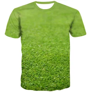 Lawn T-shirt Men Golf Tshirts Novelty Forest Tshirt Anime Natural Tshirt Printed Game T shirts Funny
