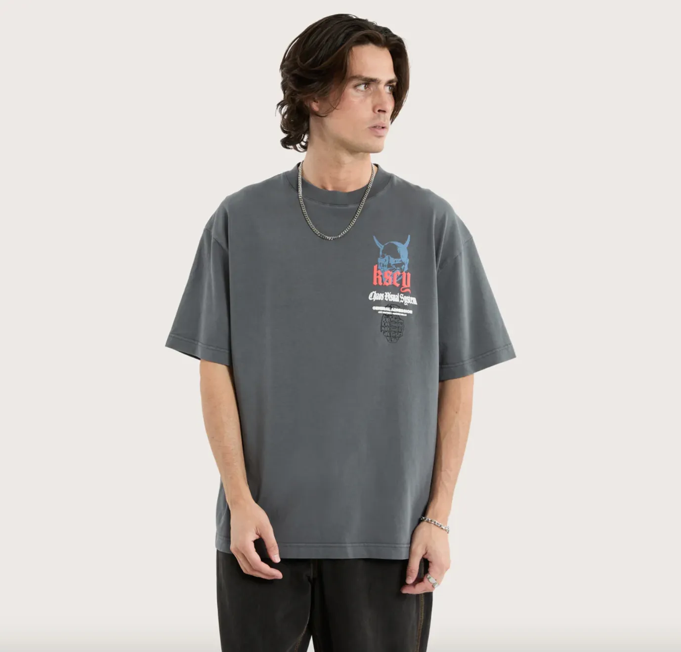 Lightning Street Tee Pigment Turbulence